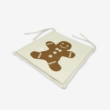 Poduszka świąteczna na krzesło - Piernikowy ludzik