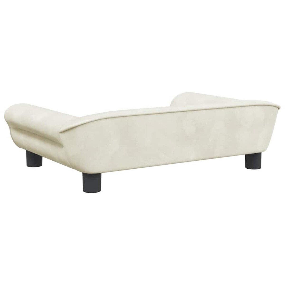 vidaXL Sofa dla dzieci, kremowa, 70x45x26 cm, aksamit