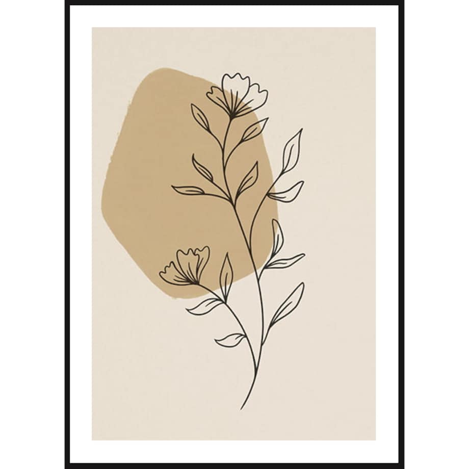 Poster Story, Plakat, Obraz - Magnolia w Konturach, wymiary 60 x 84 cm