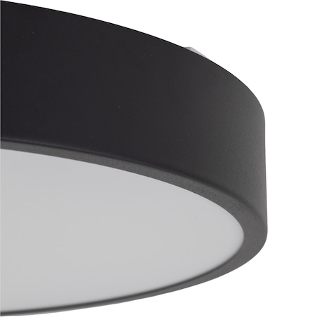 Lampa Sufitowa Łazienkowa Tk Lighting Velis Czarna Plafon Led 24W Ip54 Zmienna Barwa, Ściemniany