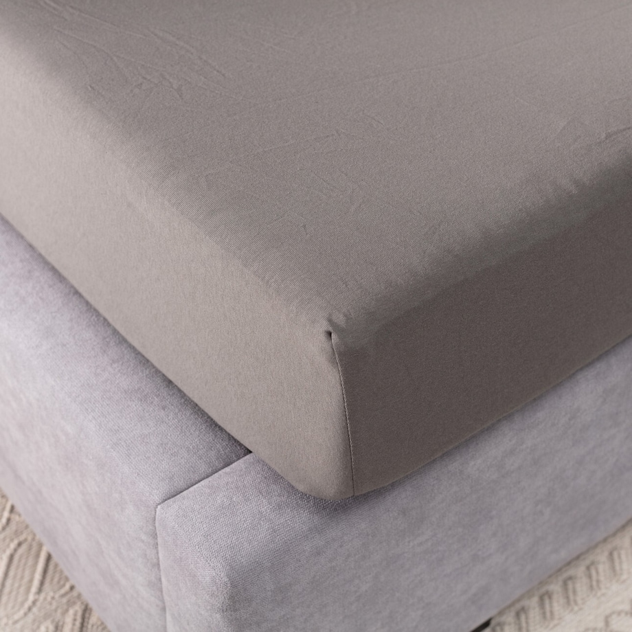 Prześcieradło jersey z gumką Jerry 180x200cm grey