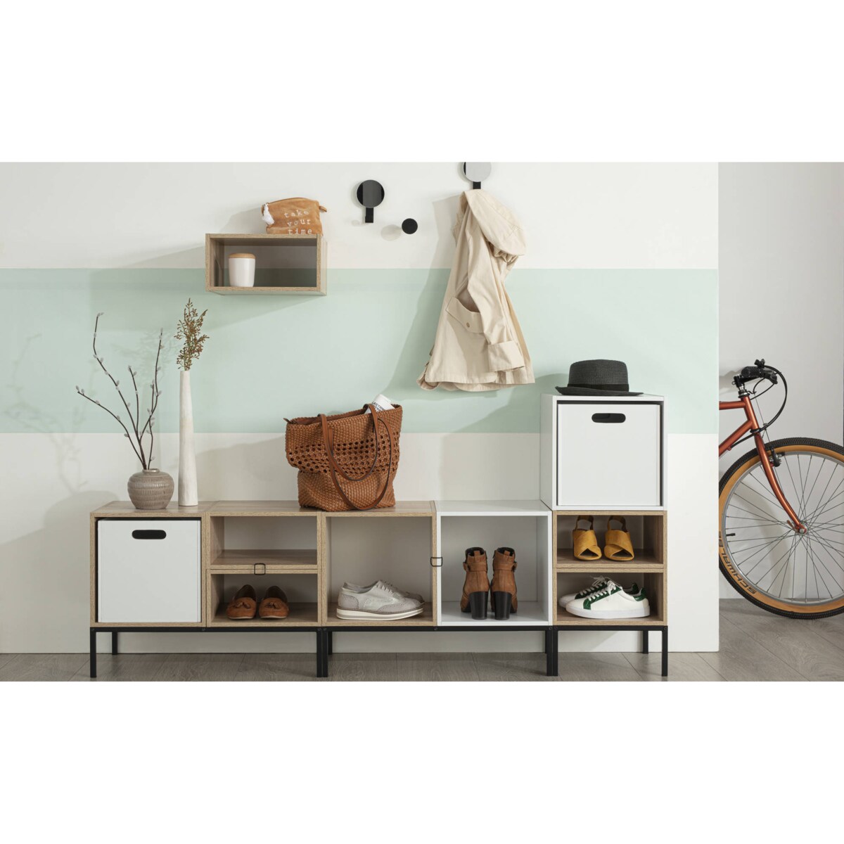 Pojemnik do przechowywania drewniany, 31 x 31 cm