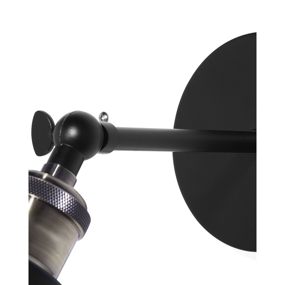 Zestaw 2 lamp ściennych szklane czarne LOVAT