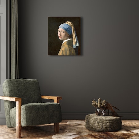 Dziewczyna z perłą - Jan Vermeer - Obraz 45cm x 40cm