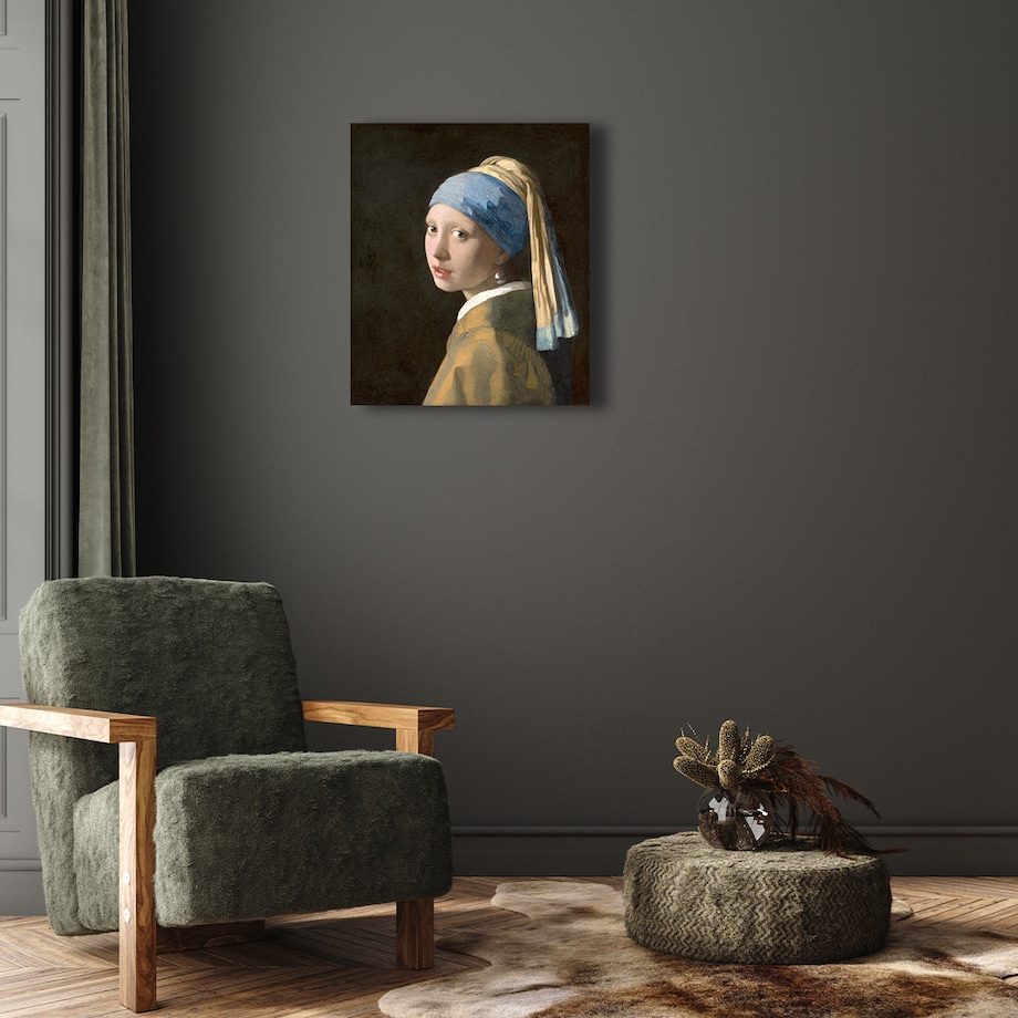 Dziewczyna z perłą - Jan Vermeer - Obraz 45cm x 40cm