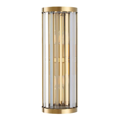 Lampa ścienna EXELLENT kryształowa złota 45 cm