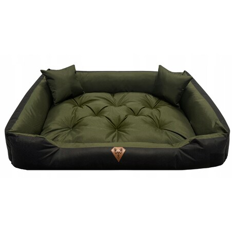 Legowisko Dla Psa Kanapa Posłanie 100X75 Cm Wodoodporne Poduszki Pikowane Zielone