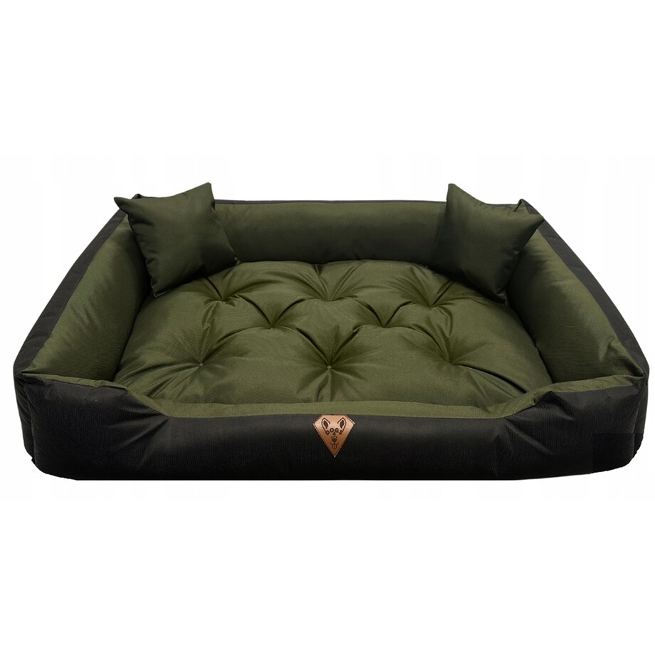 Legowisko Dla Psa Kanapa Posłanie 100X75 Cm Wodoodporne Poduszki Pikowane Zielone