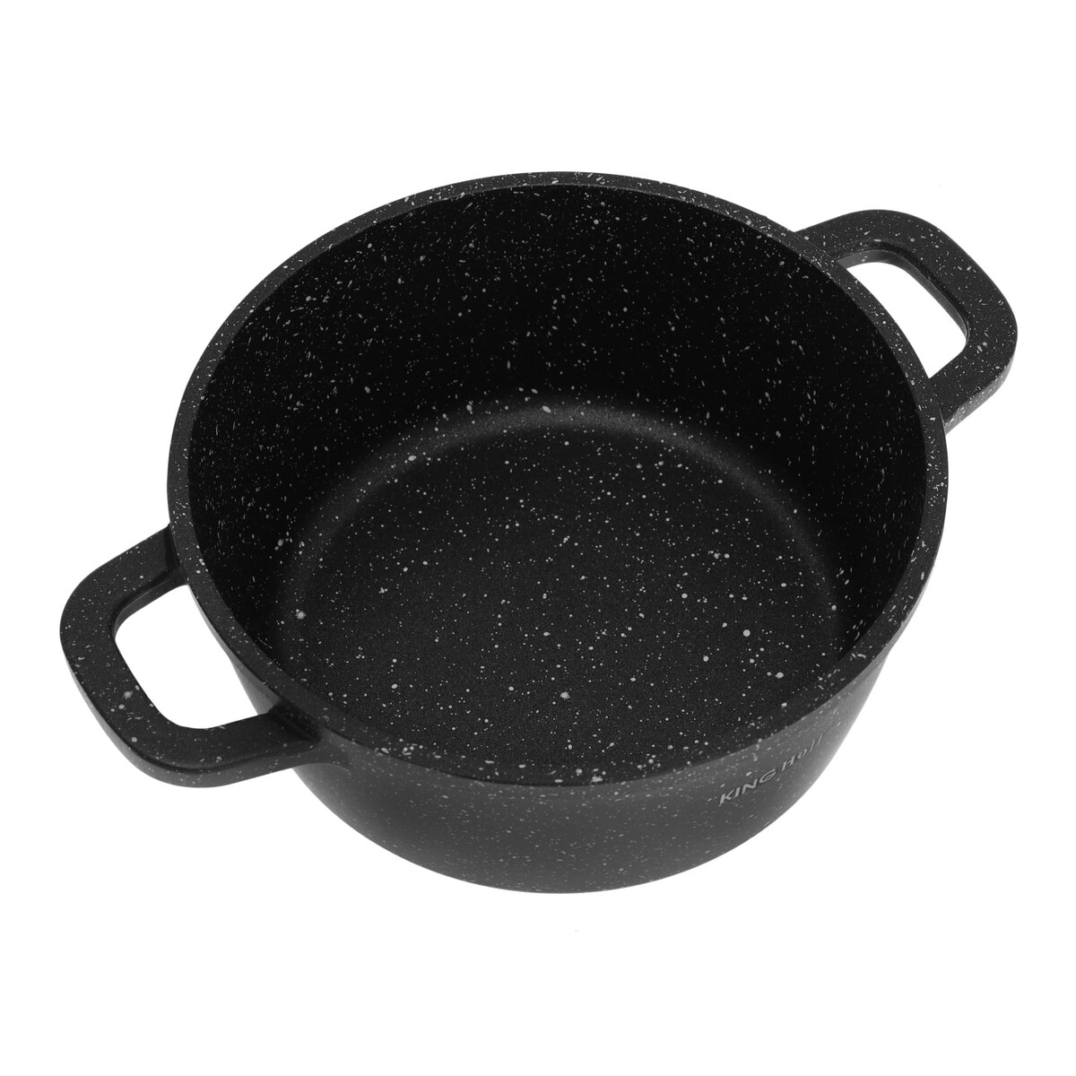 Garnek z powłoką marmurową 1.3L 16cm indukcja gaz KINGHOFF