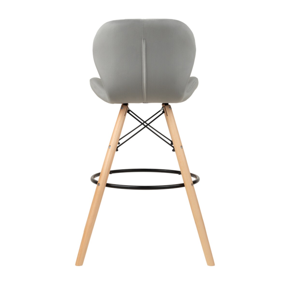 Hoker tapicerowany do wyspy jadalni kuchni skandynawski