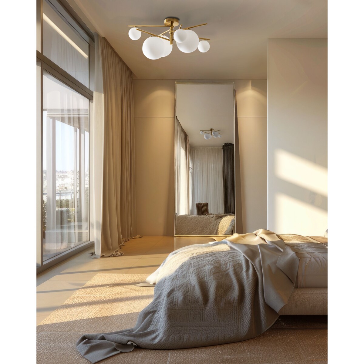 Lampa sufitowa ISAR Metal Złoty
