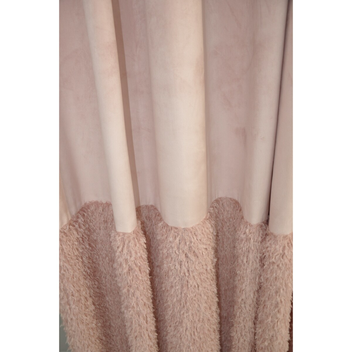 zasłona welurowa z piórami "feather glam" 140x270 cm taśma