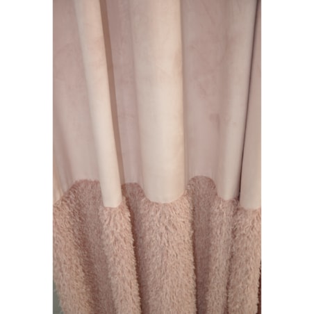 zasłona welurowa z piórami "feather glam" 140x270 cm taśma