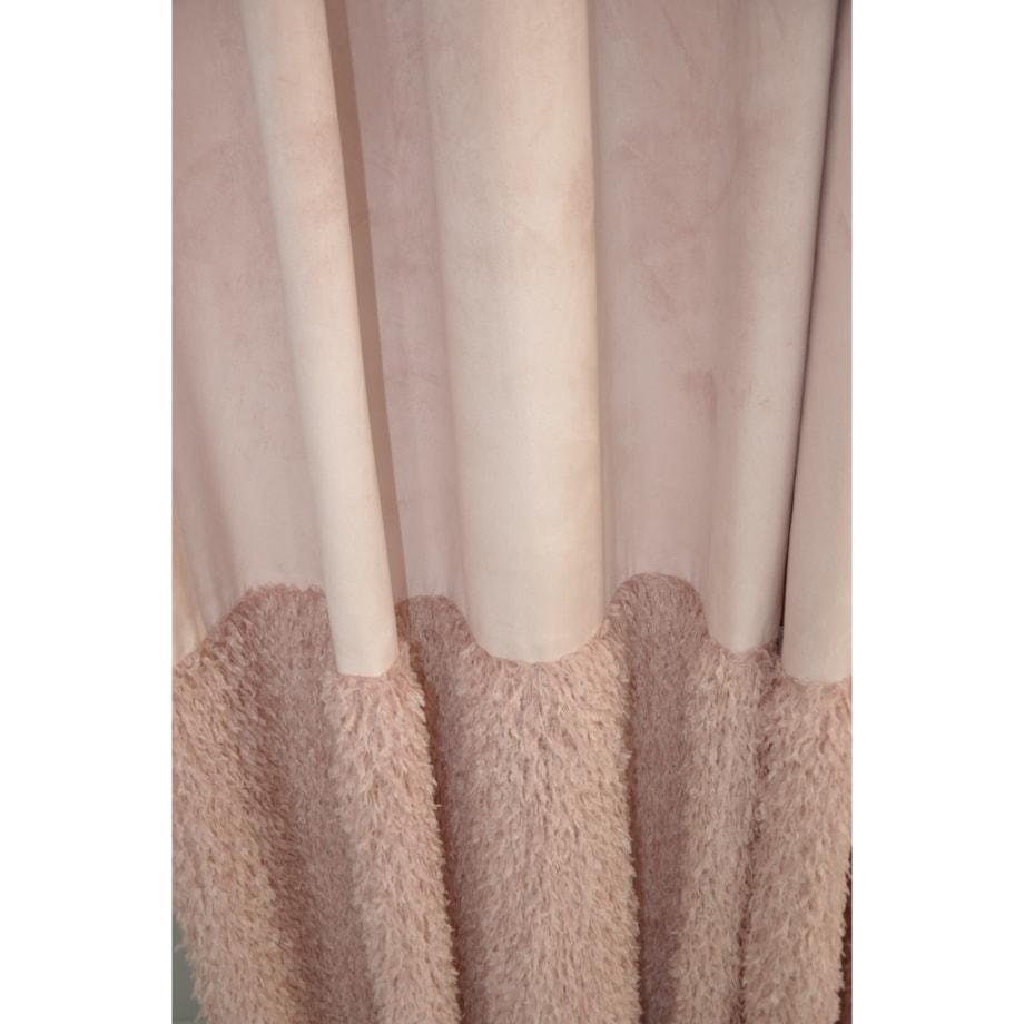 zasłona welurowa z piórami "feather glam" 140x270 cm taśma