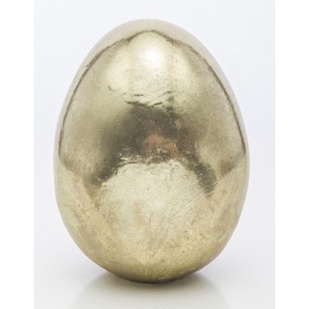 Dekoracja - złote jajko 11,5x9x9 cm SONA