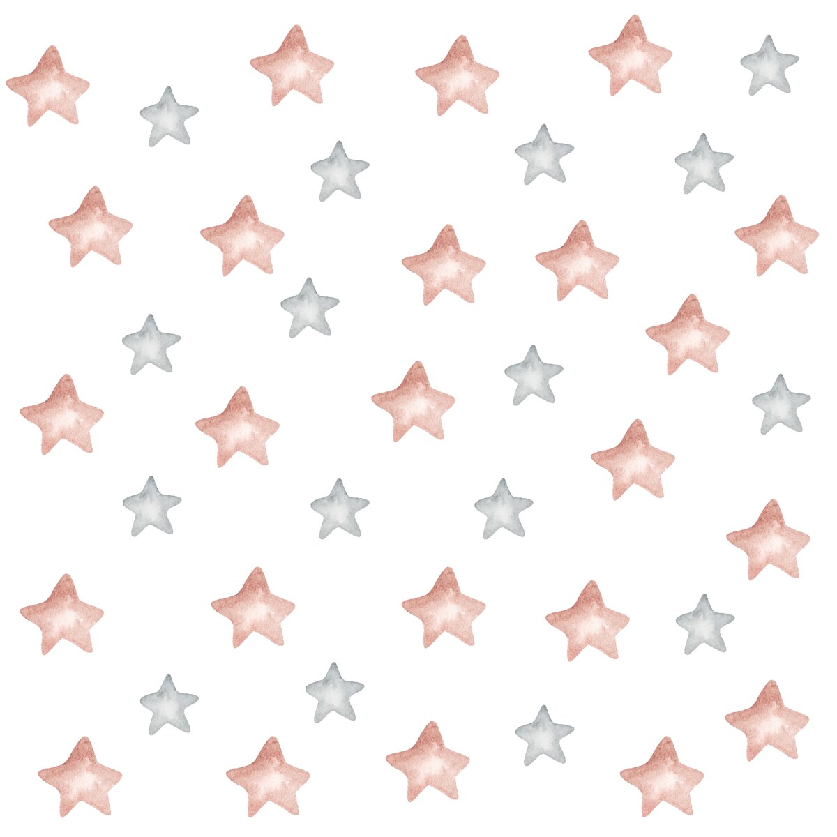 Naklejki Na Ścianę Dla Dzieci Różowe GWIAZDKI Gwiazdy Styl Boho ZESTAW 60x30cm