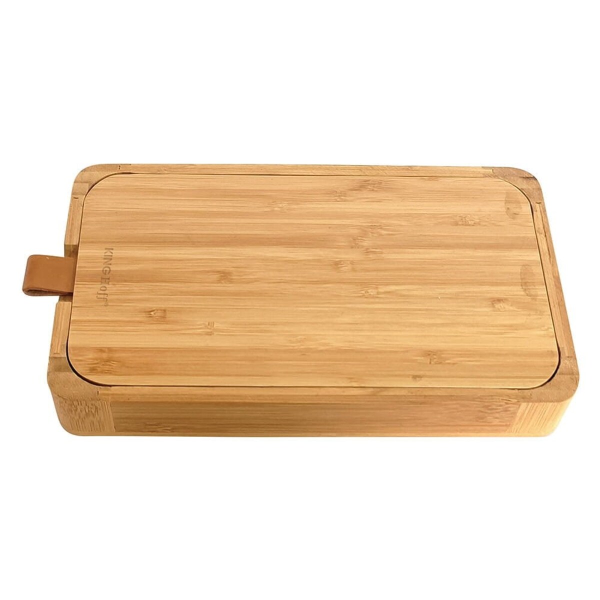 Kinghoff bambusowy organizer na drobiazgi z lusterkiem KH1695