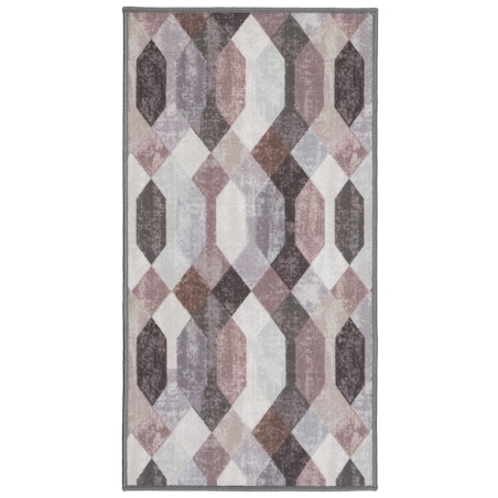 Chodnik Antypoślizgowy Vita 80x200 cm Geometryczny Wielokolorowy