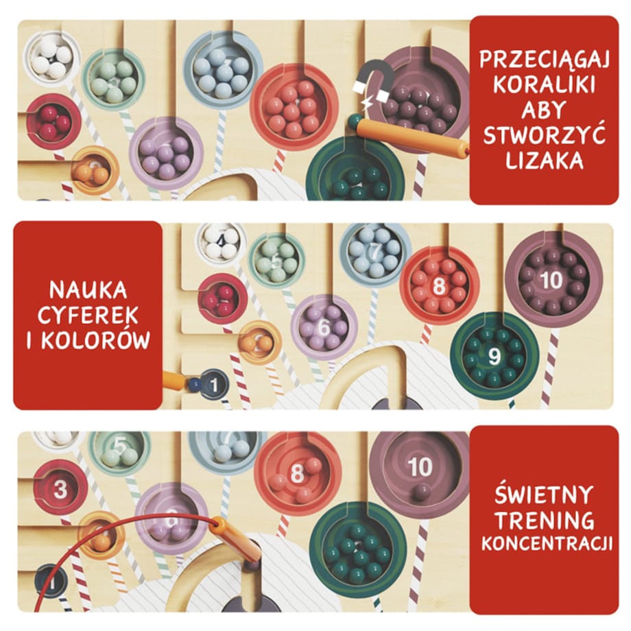 Fantastyczny jednorożec - zabawka magnetyczna dla dzieci z rysikiem 36 mies.+ Top Bright