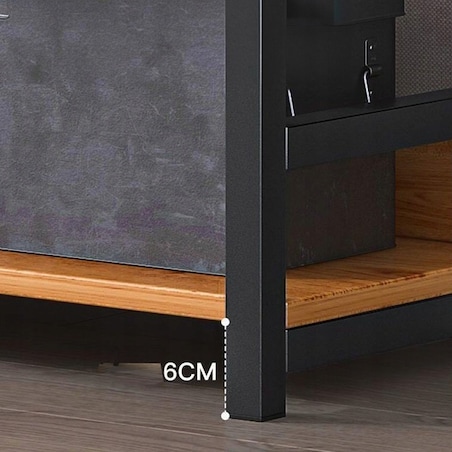 Regał na książki segregatory wysoki szafka loft metalowa industrialny 174cm