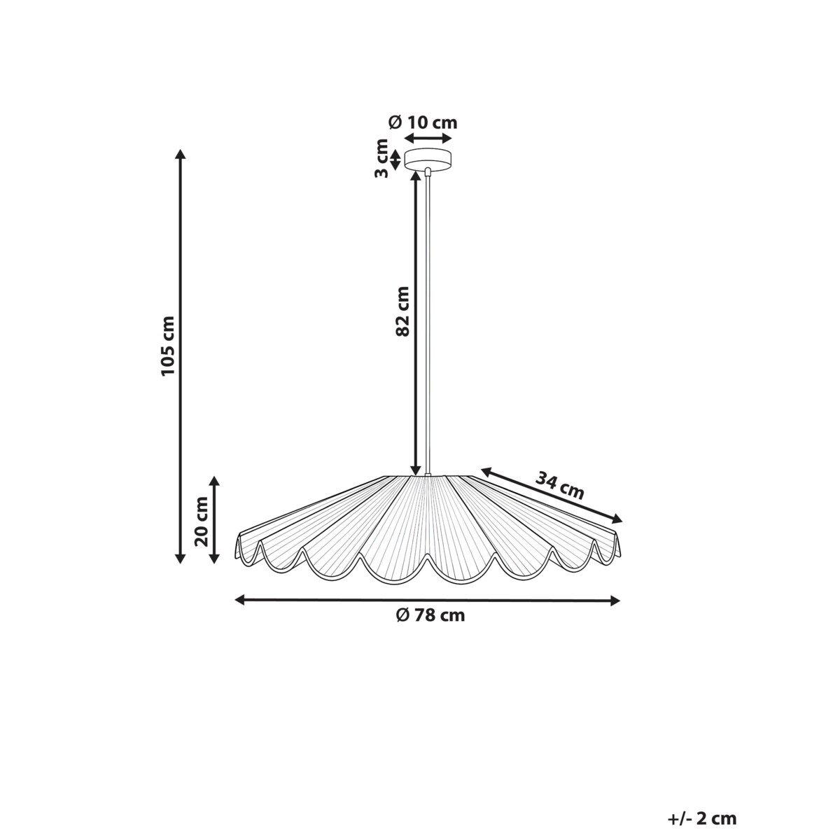 Lampa wisząca SABOGAL Plecionka Naturalny