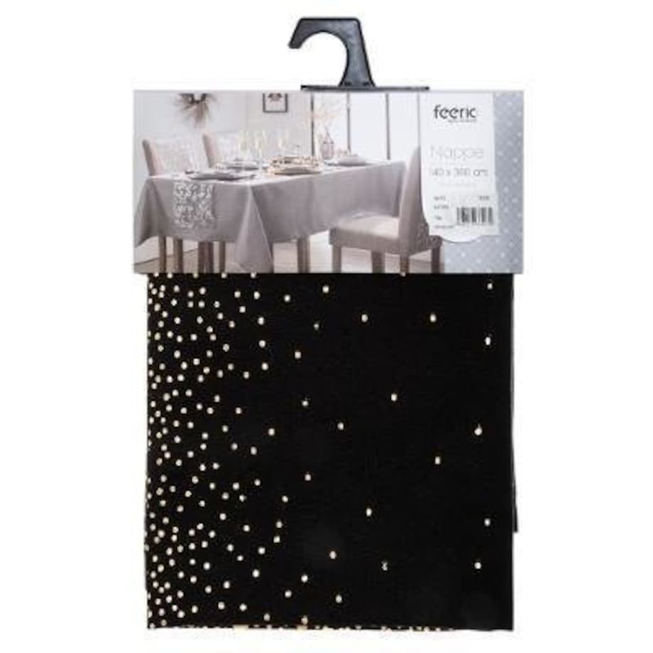 Obrus świąteczny LEOP z elegancką aplikacją, 140 x 360 cm