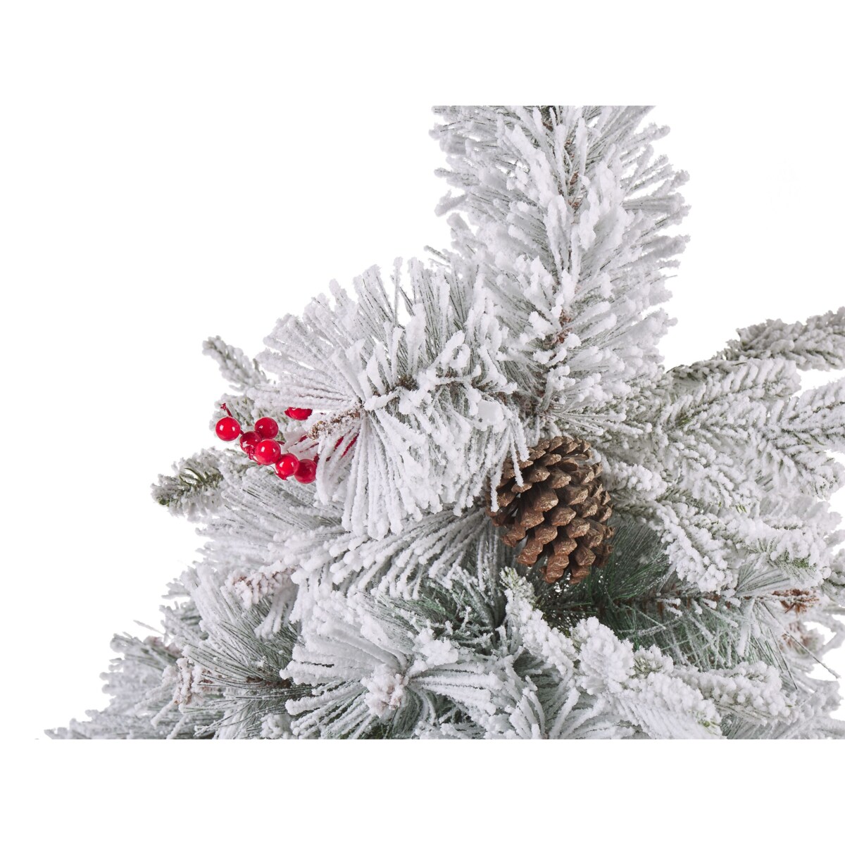 Ośnieżona sztuczna choinka 120 cm biała MASALA