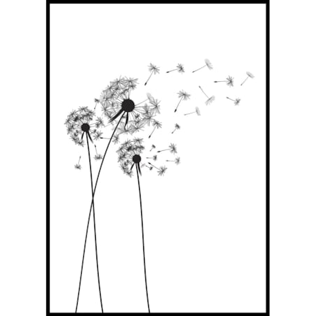 plakat dmuchawce 21x30 cm