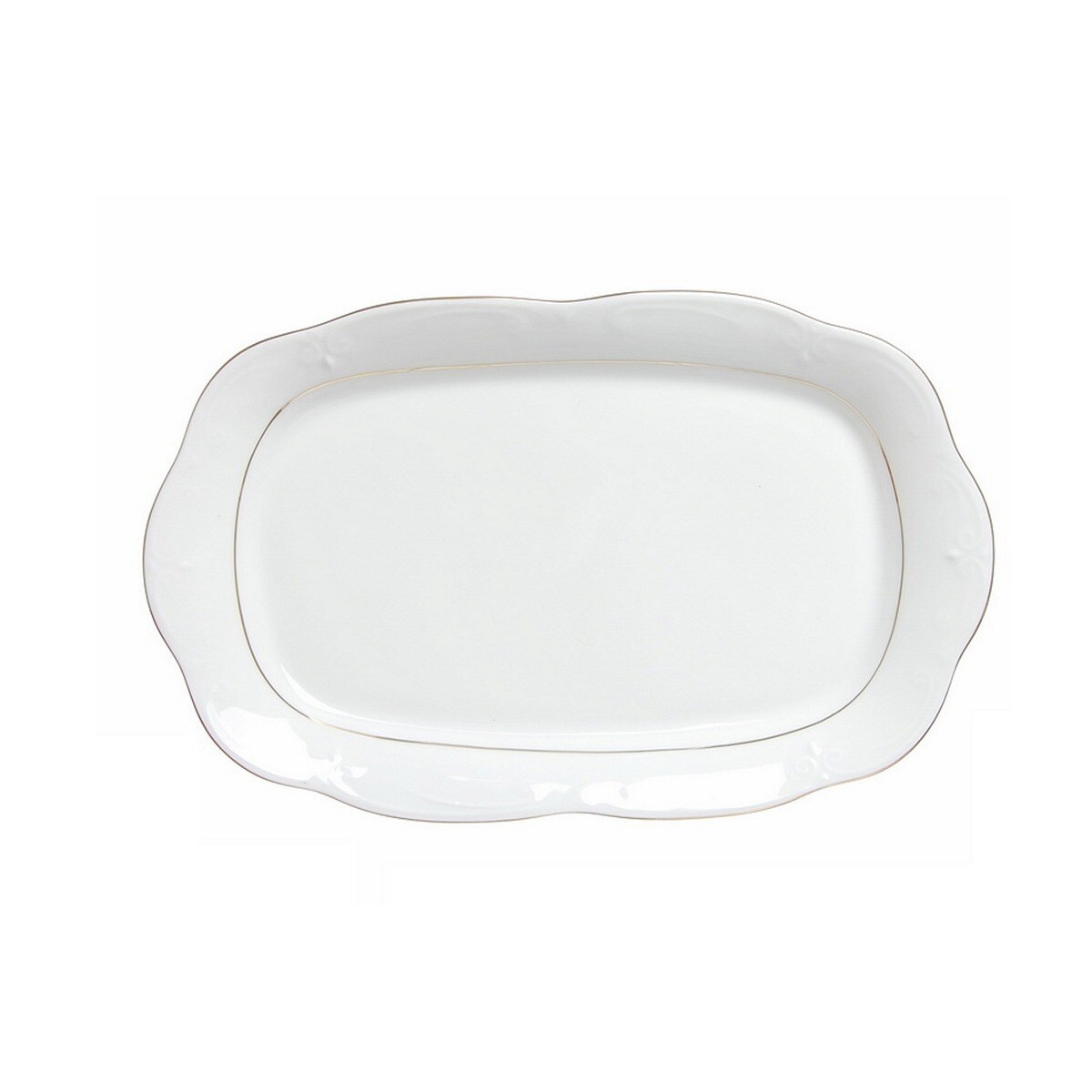 Półmisek głęboki 24 cm Kamelia Złota Linia B014