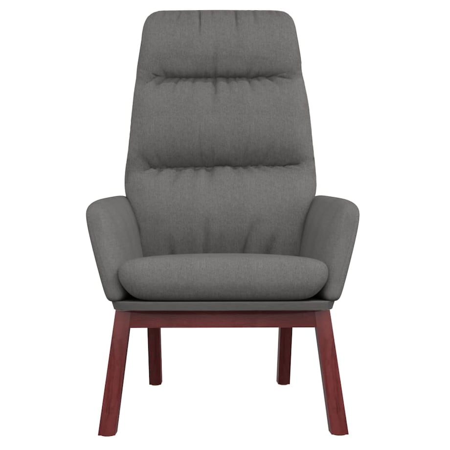 vidaXL Krzesło wypoczynkowe, jasnoszare, obite tkaniną