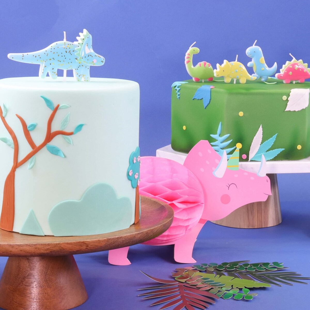 PME Zestaw 4 świeczek dinozaury