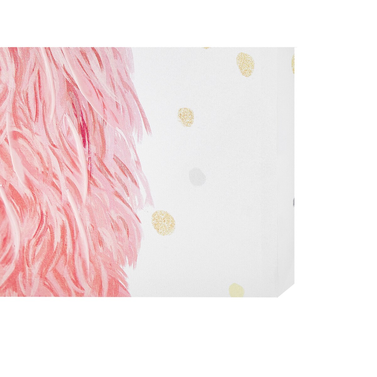 Obraz na płótnie lama 60 x 80 cm różowo-biały AFASSA