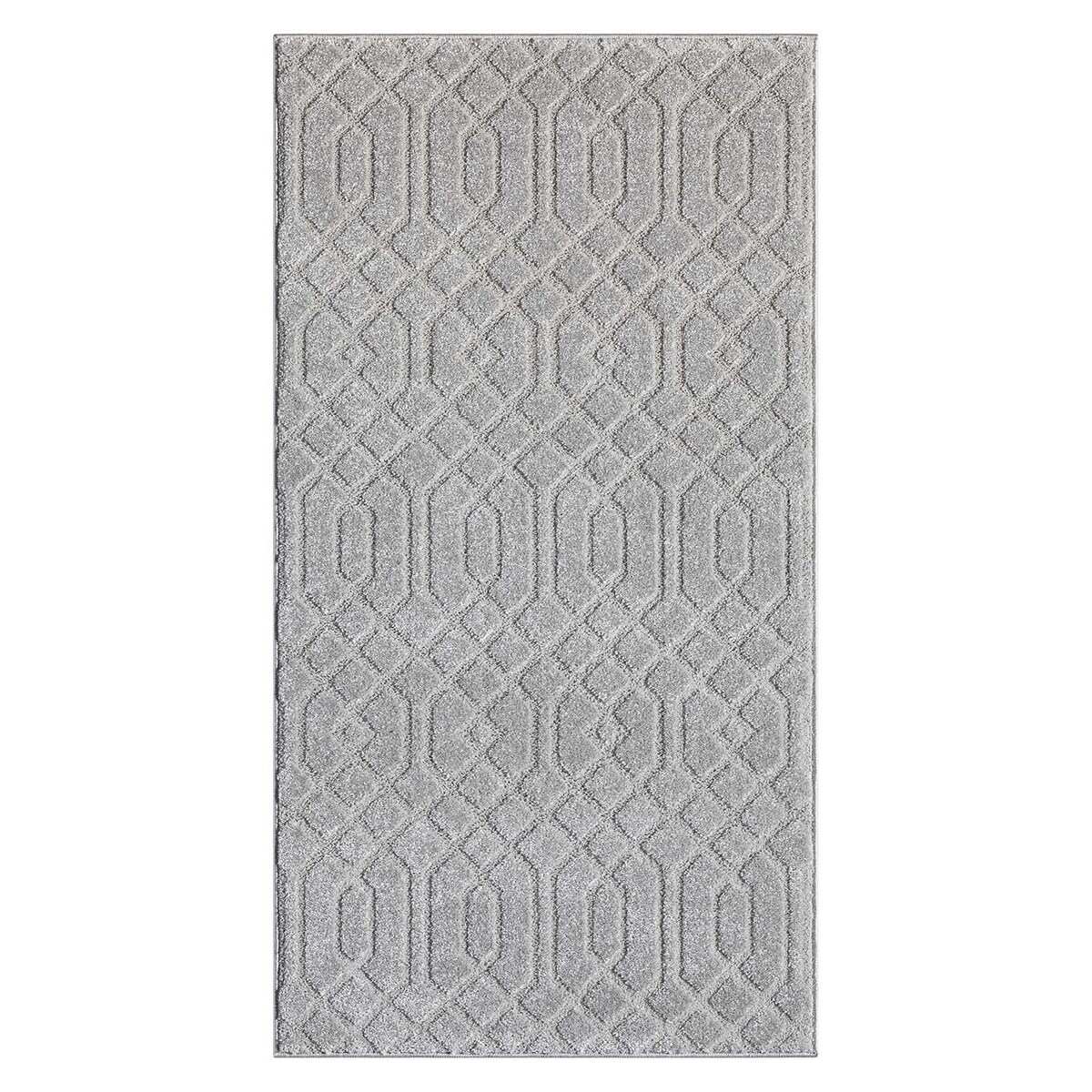 Dywan nowoczesny skandynawski high low Flaire 1380 szary 80x150