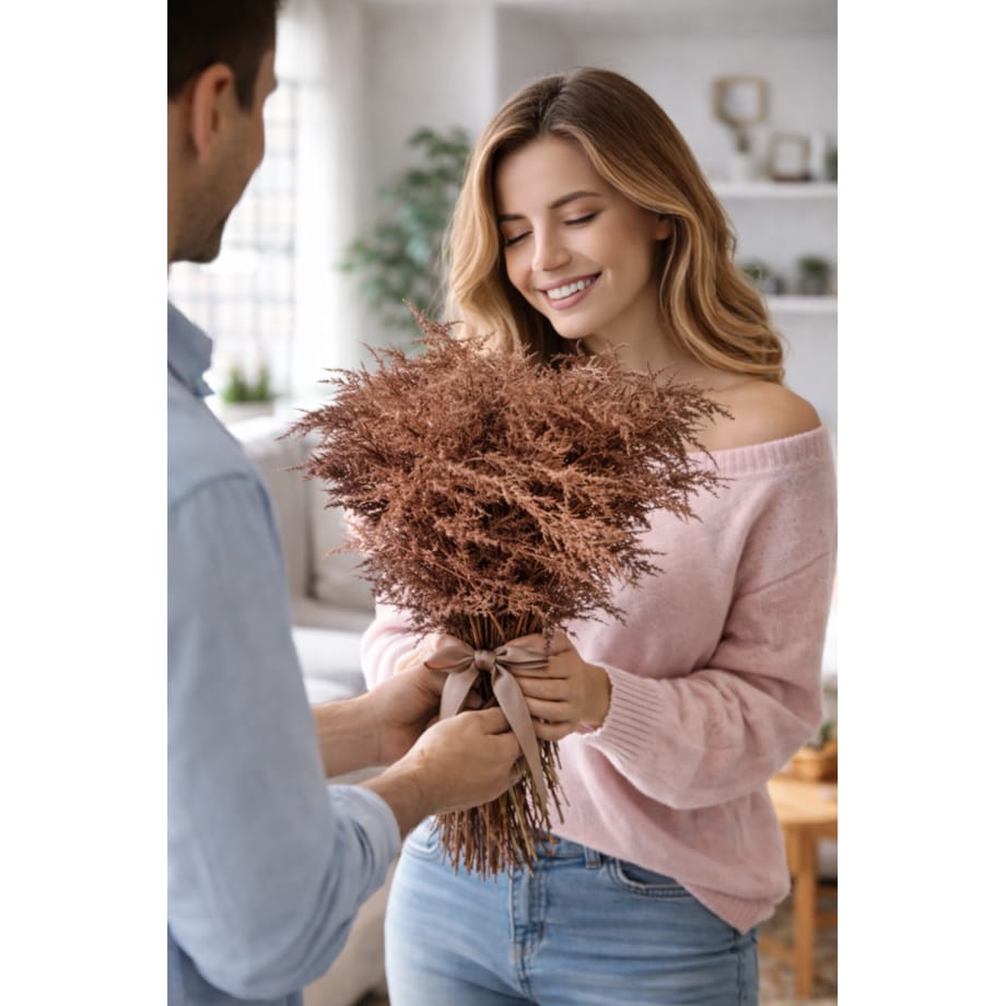 Asparagus Copper – bukiet , 50 szt., wysokość ok. 80 cm, 550–600 g