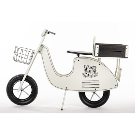 Kwietnik metalowy 75x110x46 cm VESPA biała