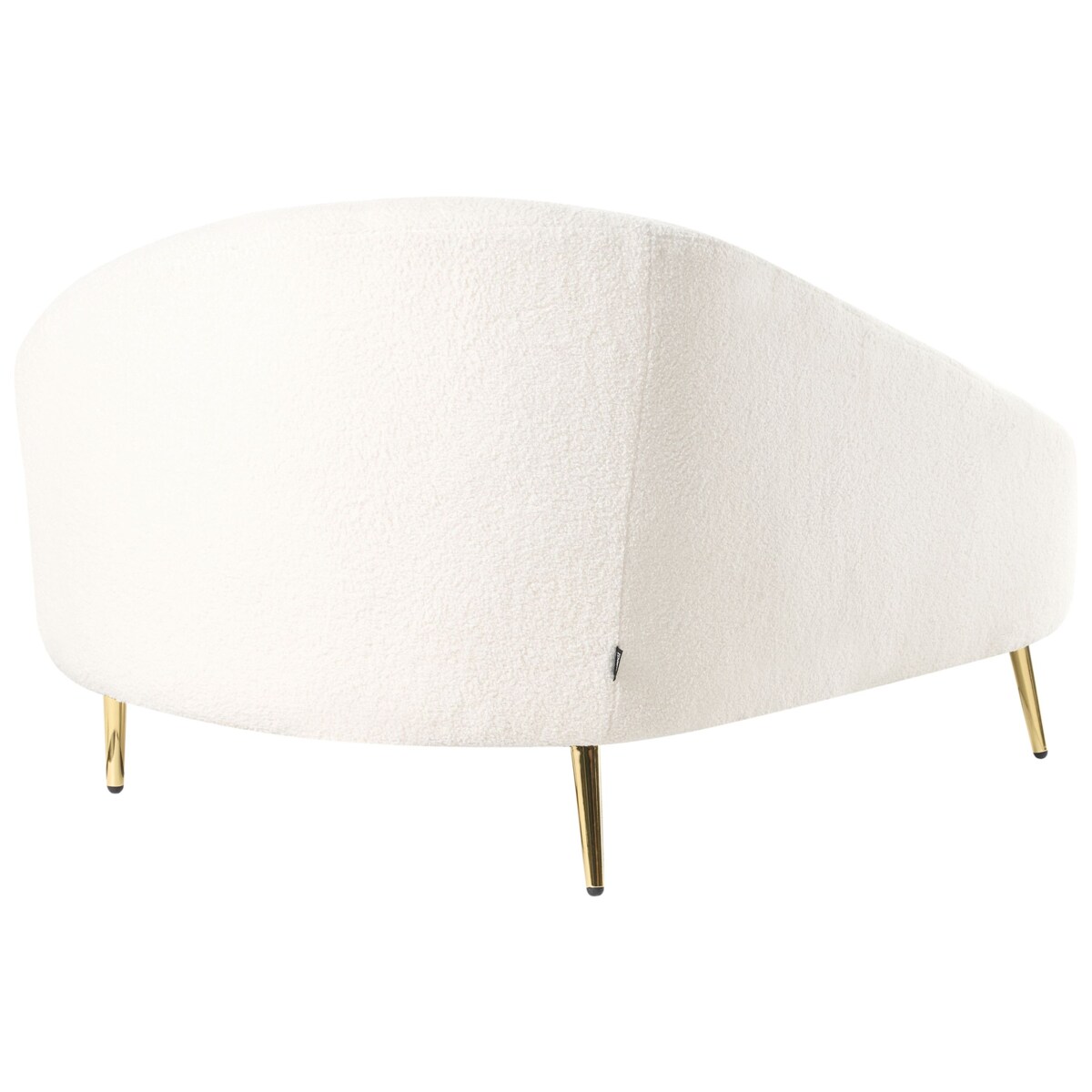 Szezlong boucle prawostronny złamana biel VALREAS