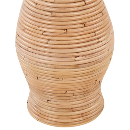 Rattan Wazon dekoracyjny 50 cm Naturalny TRINISA