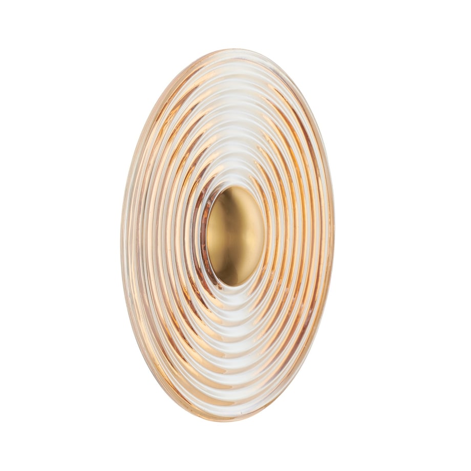 Lampa ścienna HELIOS 30 cm bursztynowo-złota