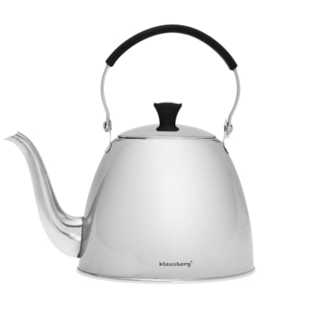 Czajniczek zaparzacz 1.0L do herbaty ziół KLAUSBERG srebrny