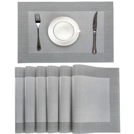 Srebrna Podkładka na Stół Blat pod Naczynia Talerze 35 x 35 latte Kwadratowa