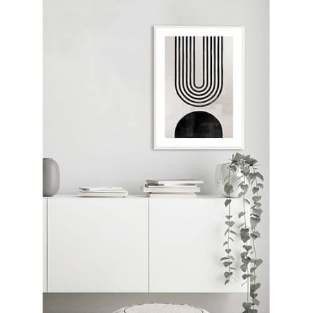 Poster Story, Plakat, Obraz - Czarny Łuk No1, wymiary 30 x 42 cm