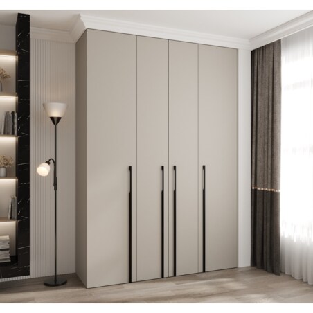 Szafa czterodrzwiowa Como 3 170 gł.50 kaszmir+czarny