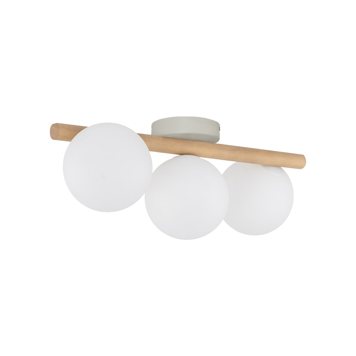 Lampa sufitowa TK Lighting ESTERA WOOD 5768 biała z drewnem 3xG9 nowoczesna do salonu i sypialni