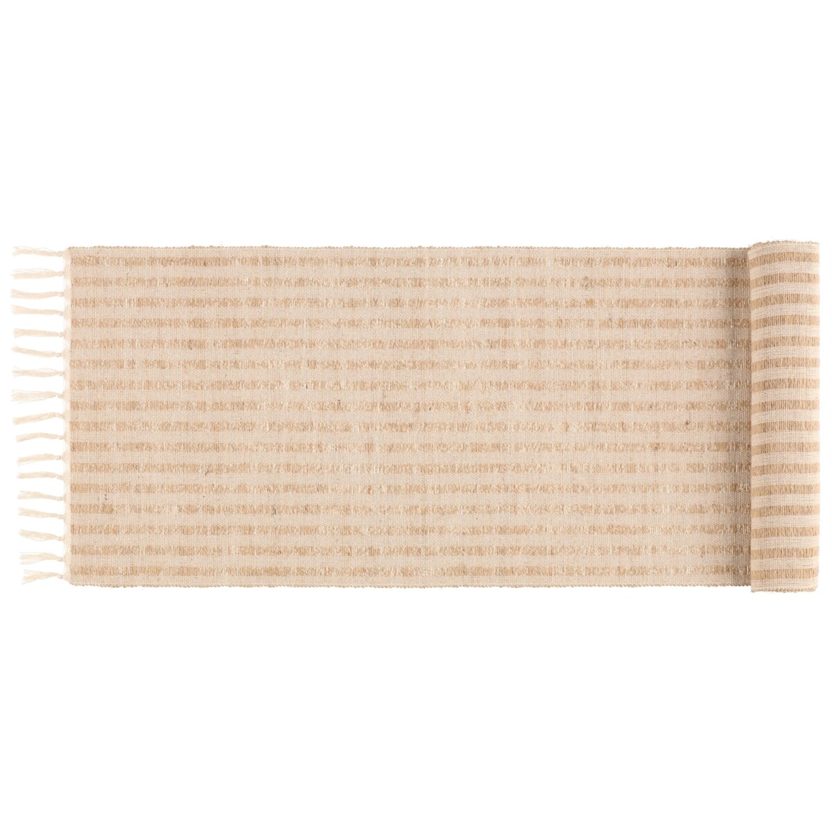 Bieżnik na stół z juty i bawełny, 33 x 140 cm