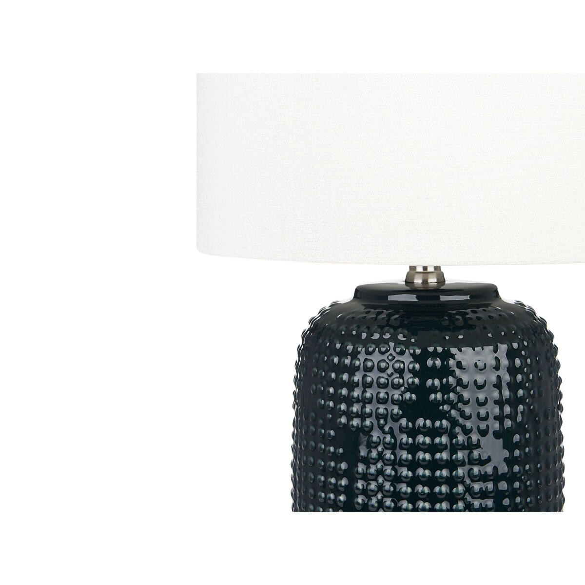 Lampa stołowa ceramiczna ciemnoniebieska MUSSEL