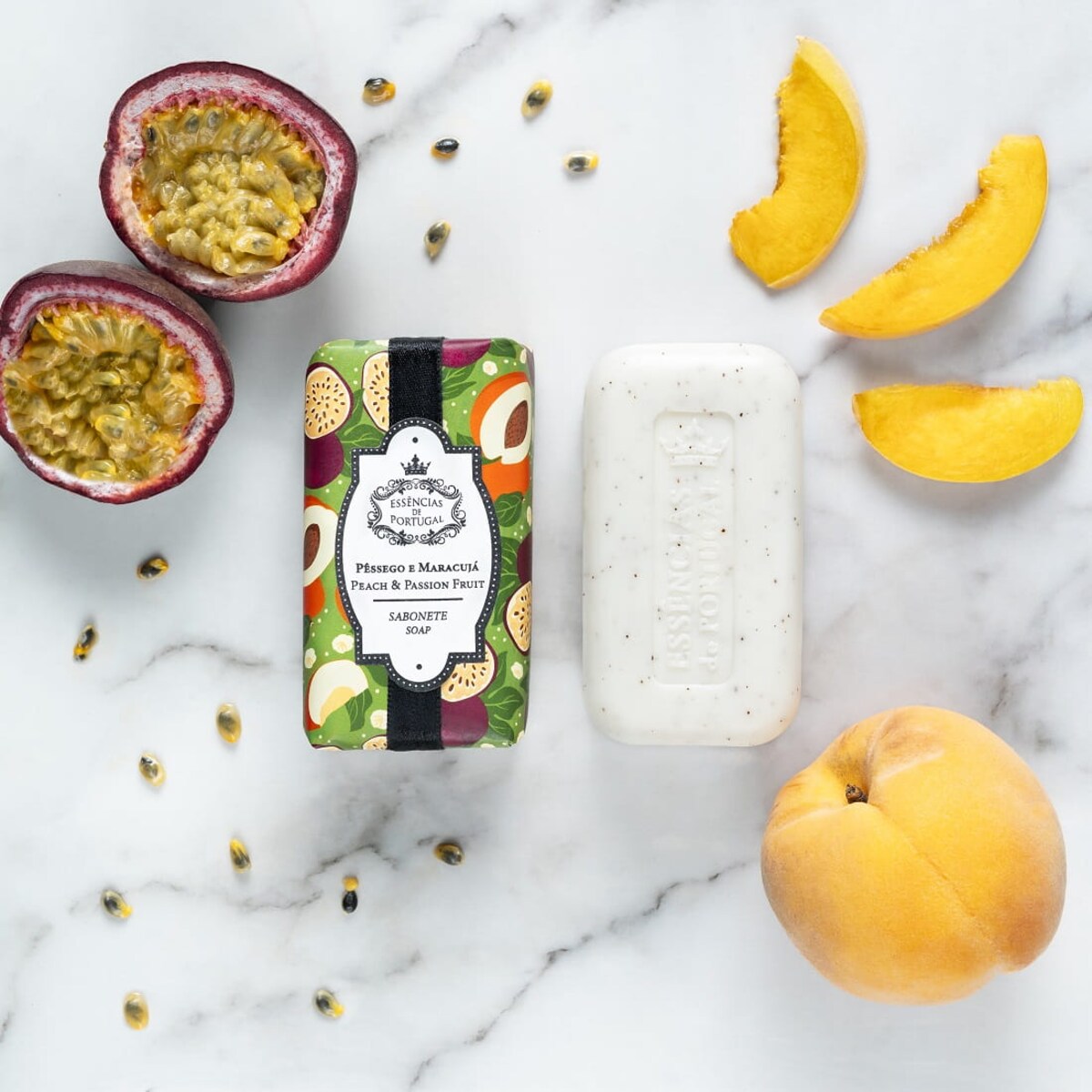 Mydło Essencias de Portugal Brzoskwinia-marakuja 150g