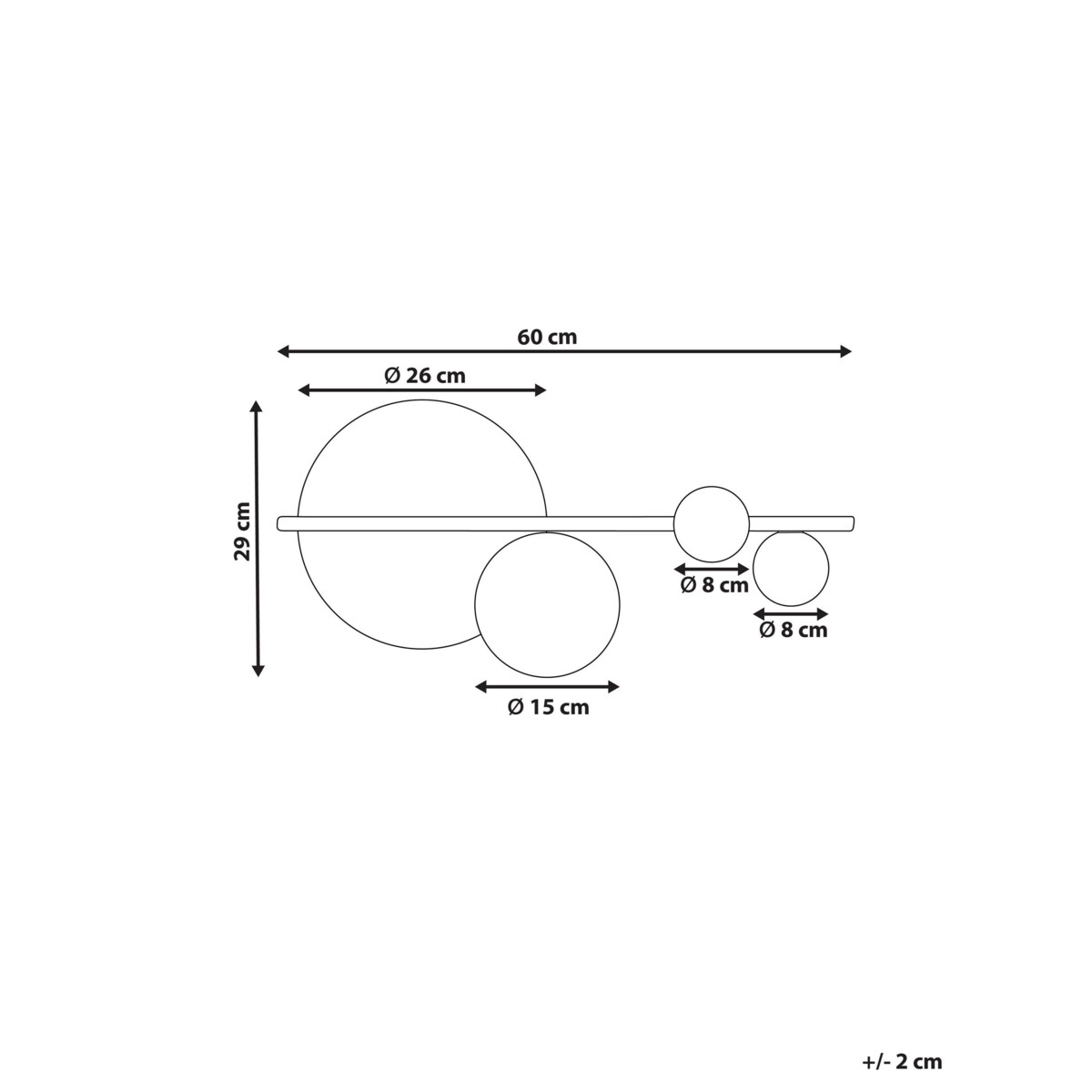Lampa ścienna LED metalowa czarna ze złotym PARITA