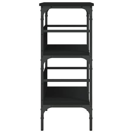 vidaXL Stolik konsolowy, czarny, 75x32x75 cm, materiał drewnopochodny