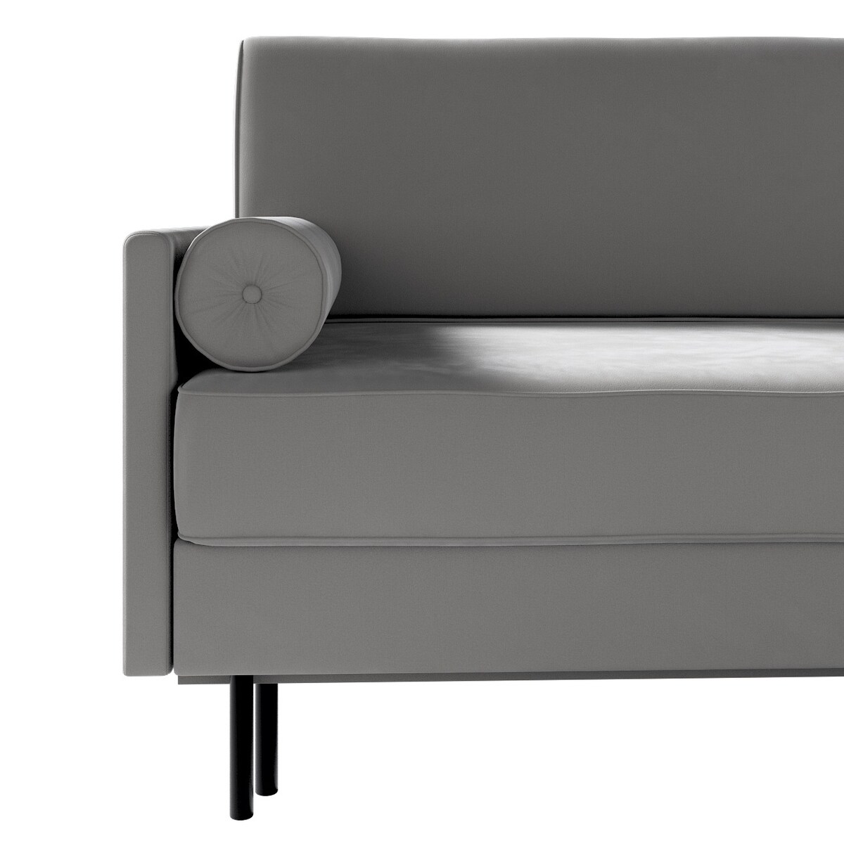 Sofa rozkładana Santana, ciepły szary, 212 x 96 x 87 cm, Tkaniny tapicerskie - sofy