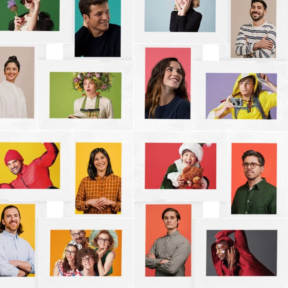 vidaXL Ramka na 24 zdjęcia 10x15 cm, biała, MDF